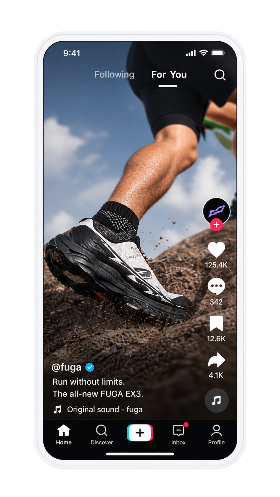 TikTok ad creative mockup