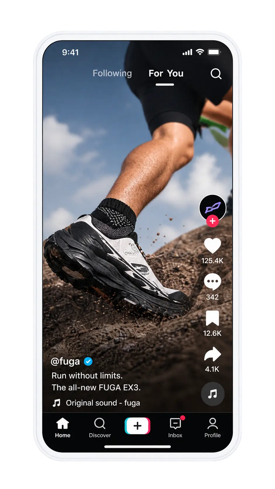 TikTok ad creative mockup